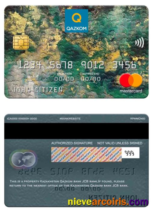 Kazakhstan Qazkom bank JCB bank mastercard